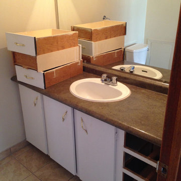 Before demolition & new shower relocation