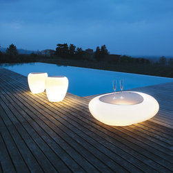 Ios lamp, bottle holder or pouf by Tonin Casa - Accent And Storage Benches