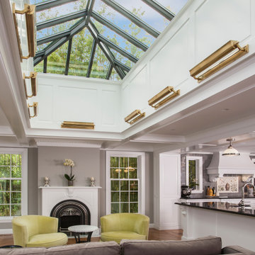 North End Kitchen Family Room with Atrium Skylight