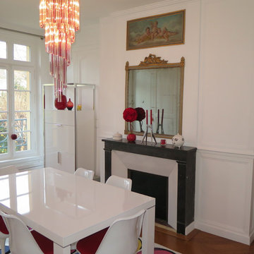 Rénovation et décoration d'une salle à manger d'un hôtel particulier du XVIIe si