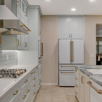 Custom Baby Blue Kitchen in Las Vegas