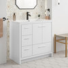 Virage 36 Freestanding, Bathroom Vanity, Glossy White