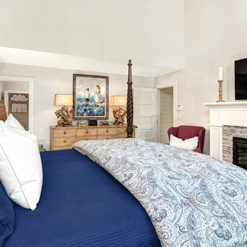 Master Bedroom with New Fireplace