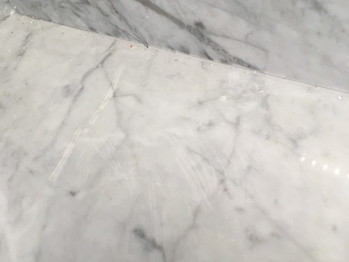 If Installer Scratches Stains Marble When Installing Should They