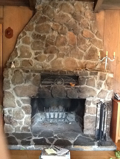 Refurbish Old Stone Fireplace, How To Clean A Flagstone Fireplace