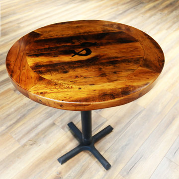 Restaurant Tables & Table Tops Made Of Reclaimed Wood