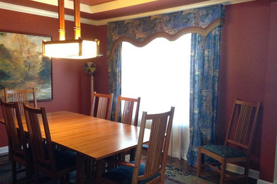 Inspiration for a dining room remodel in Raleigh