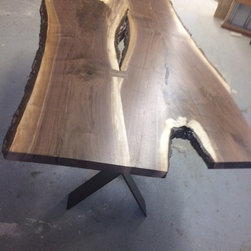 Live Edge Local Black Walnut Table - Dining Tables