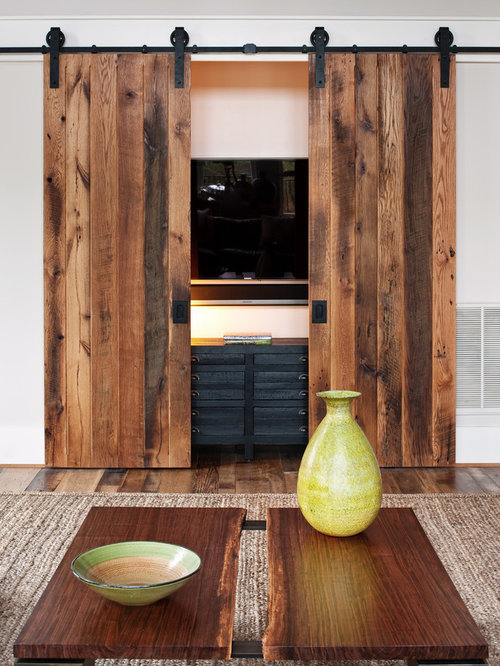 Barn Door Hide Tv Houzz