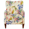 Paradise Upholstered Armchair, Tropical Floral Beige