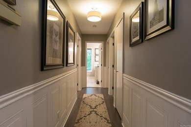 Inspiration for a transitional home design remodel in Atlanta