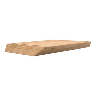 Teakhaus Oval Edge Grain Teak Board 16 x 11 x.55