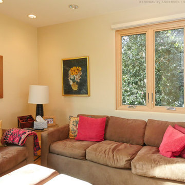 New Wood Windows in Relaxing Den - Renewal by Andersen Bay Area, San Francisco