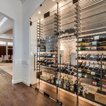 Wine Wall Niche in Dining Room