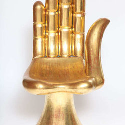 Pedro Friedeberg Gold Hand Chair Replica - Armchairs And Accent Chairs
