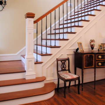 Complete Staircase, Paneling and Columns Remodel