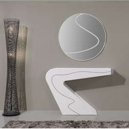 Seven Console Table with Mirror - Console Tables