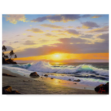 "Coast Line 12" by Anthony Casay, Canvas Art, 19"x14"