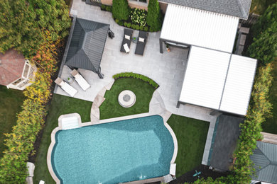 Example of a minimalist pool design in Toronto