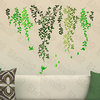 Green Curtain - Wall Decals Stickers Appliques Home Dcor