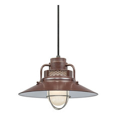 Millennium Lighting RRRC14 RLM 1 Light 14"W Cord Hung Pendant - Architectural