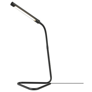 Matte Black LED Desk Lamp With USB Cable