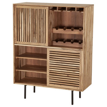 Porter Designs Bauhaus Solid Acacia Wood Bar - Natural