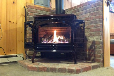 McFarland residence Quadra-Fire Gas stove installation