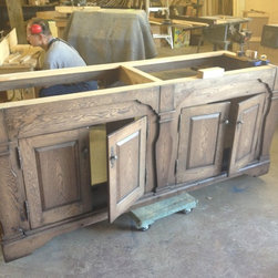 Rustic White Oak Vanity - Bathroom Vanities And Sink Consoles
