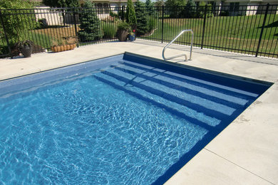 Inspiration for a pool remodel in Indianapolis