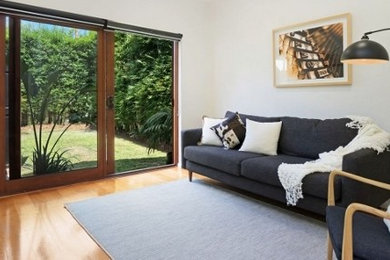 This is an example of a contemporary home design in Newcastle - Maitland.