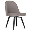 Studio Designs Home Dome Metal Upholstered Swivel Accent Chair in Camel Beige