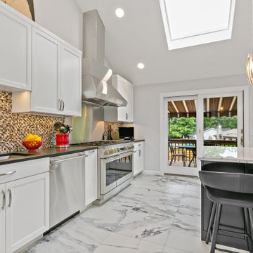 Mahopac Black and white kitchen
