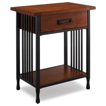 Bowery Hill 1 Drawer Nightstand in Mission Oak