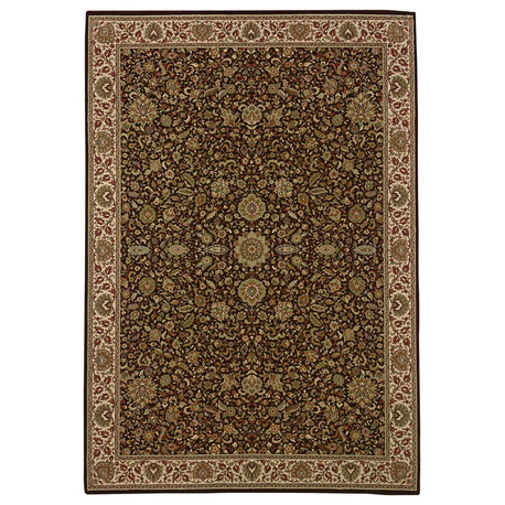 Oriental Weavers Ariana Collection Brown/Ivory Oriental Indoor Area Rug 2'X3'