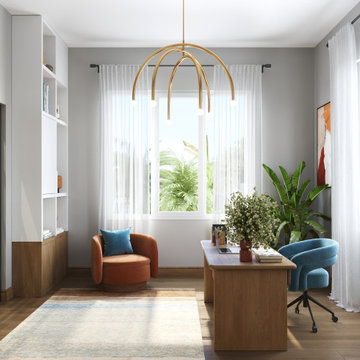 Fun Orange Blue Office