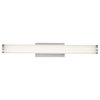 Modern Forms Sabre 19" LED Bath Vanity and Wall Light, Brushed Aluminum