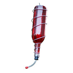 Humming Bird Feeder Red/Steel - Products