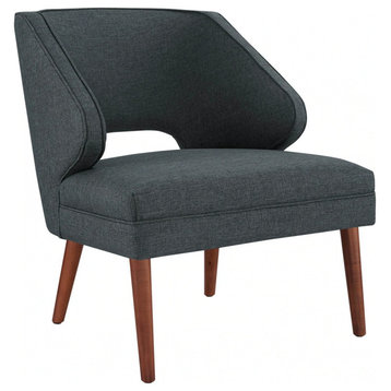 Jayden Gray Upholstered Fabric Armchair