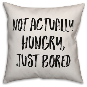 Not Actually Hungry, Throw Pillow Cover, 20"x20"