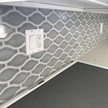 Bathroom Remodel with Blue Accent Tile
