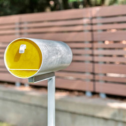 Letter Drop in Citrus on Stand - Mailboxes