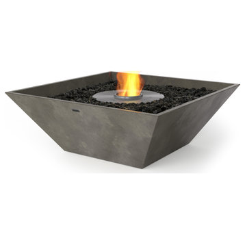 EcoSmart™ Nova 850 Concrete Fire Pit Bowl - Smokeless Ethanol Fireplace, Natural, Ethanol Burner