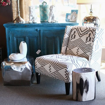 Eclectic Living Room Vignette
