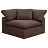 Sunset Trading Puff Fabric Slipcover for 3-Piece Modular Sofa in Brown