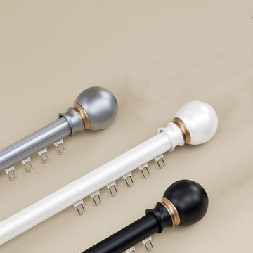 CHT01 Sonder Ball Curtain Rods With Track Gliders Customize