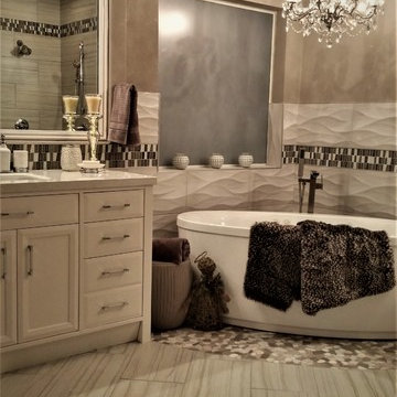 After Bathroom Transformation-Tub & Vanity