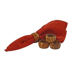 Le Souk Olivique - Olivique Napkin Rings, Set of 4 - Napkin Rings
