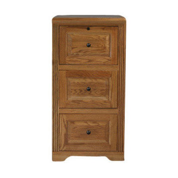 Eagle Furniture Oak Ridge 2-Drawer File Cabinet, Unfinished, 3-Drawer