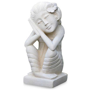 NOVICA Woman In Love And Sandstone Sculpture